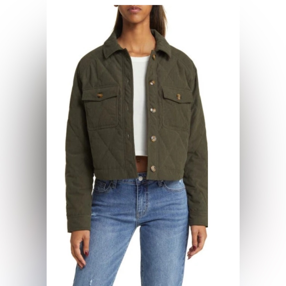 Thread & Supply Quilted Corduroy Jacket Size XS